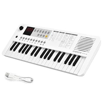 Amazon | ONETONE ワントーン 電子キーボード ミニ37鍵盤 LED